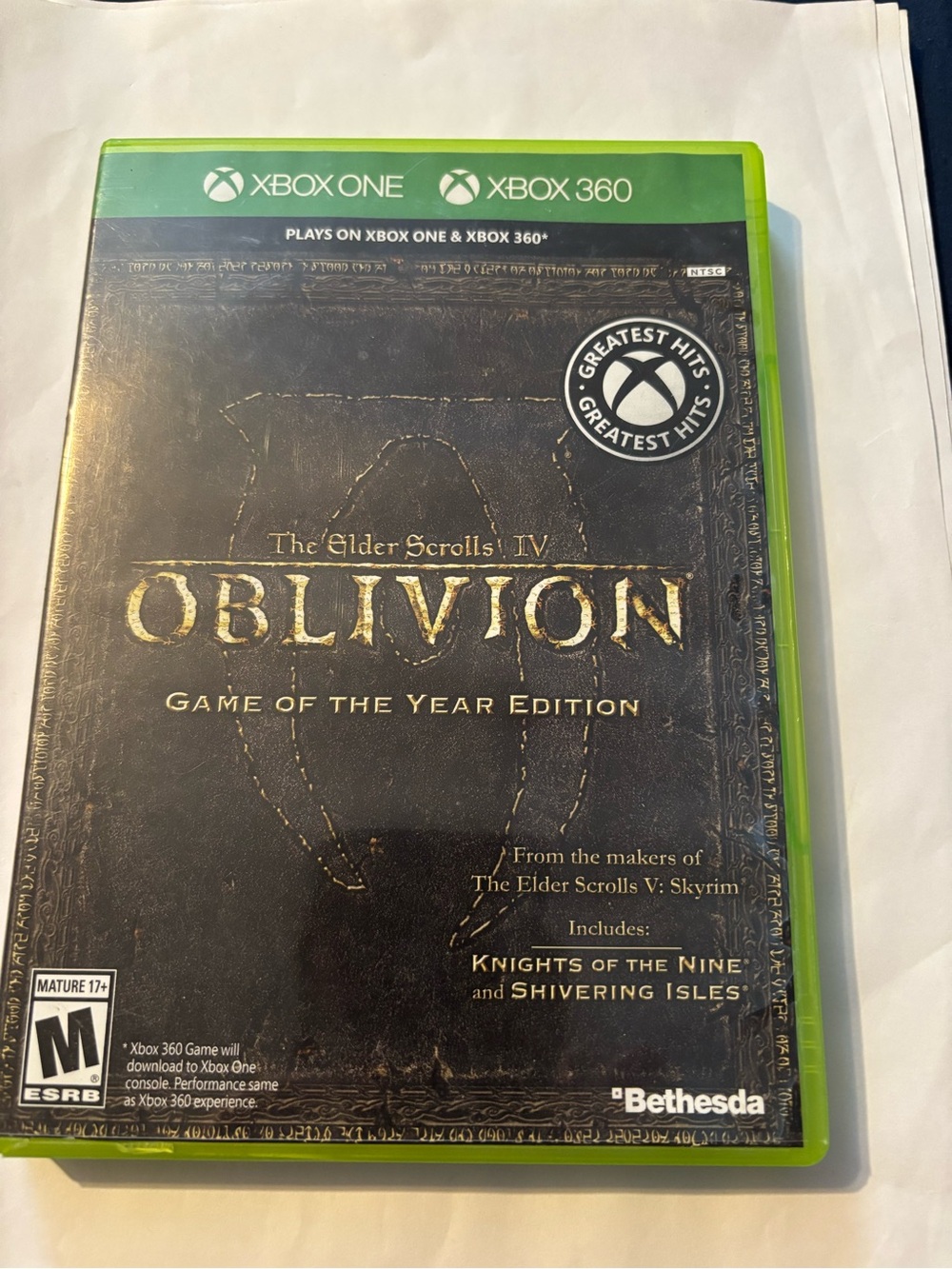Xbox One/Xbox 360 The Elder Scrolls IV: Oblivion - Game of the Year Edition